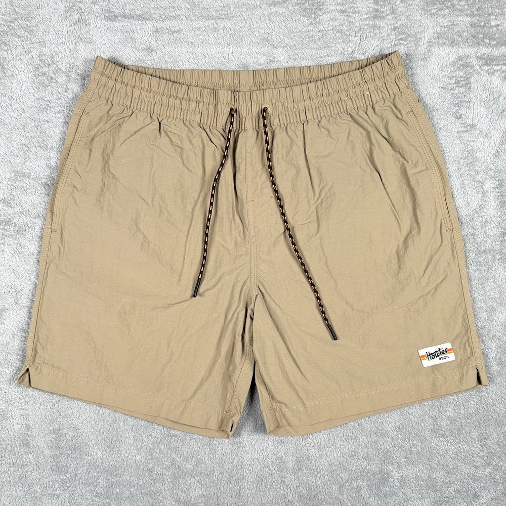 Howler Brothers Salado Shorts Mens Large Khaki 7" Performance Chino HB-438716